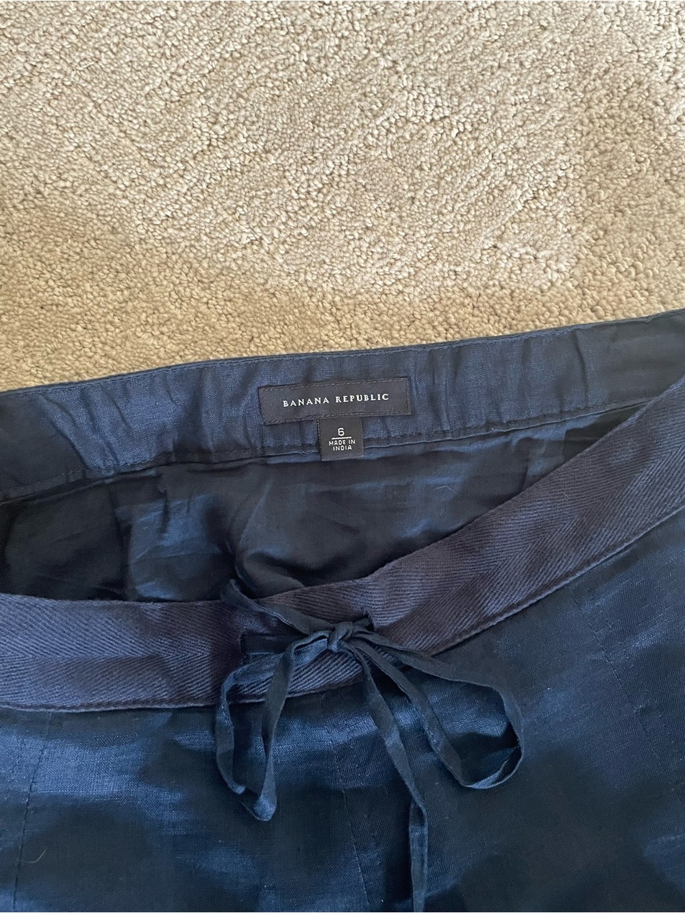 Banana Republic Womens Linen Skirt Sz 6 - Picture 5 of 5